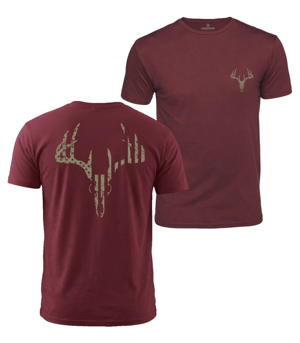 Deer Skull Cotton T-Shirt