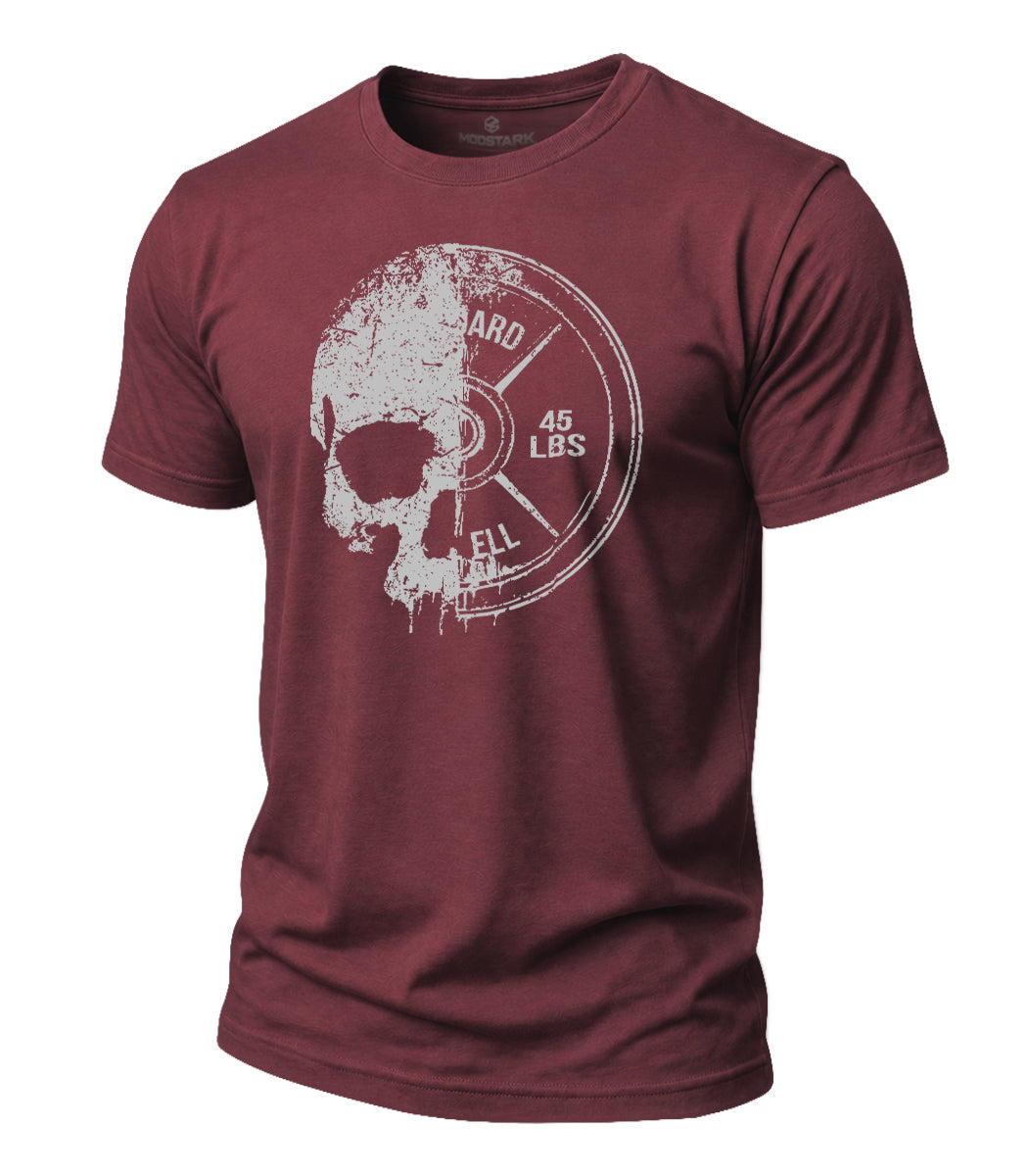 Skull Barbell Cotton T-Shirt