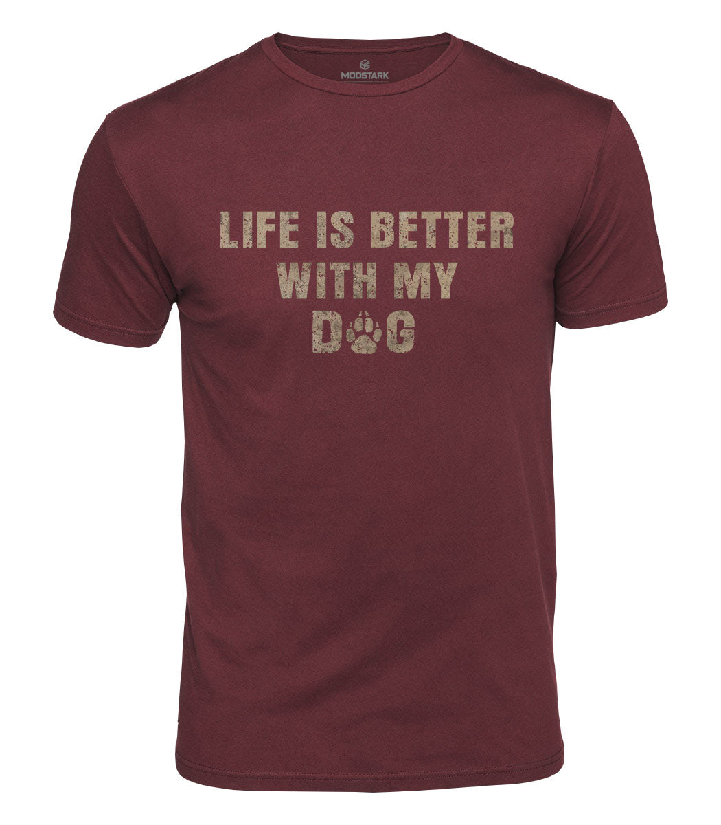 Better With My Dog Cotton T-Shirt