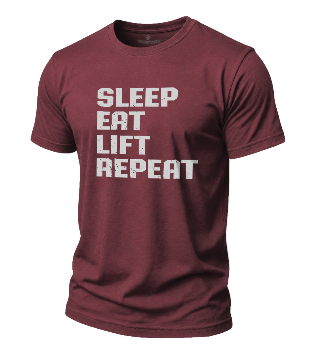 Lift Repeat Cotton T-Shirt