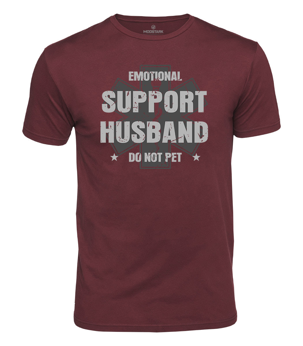 Emotional Support Husband Cotton T-Shirt