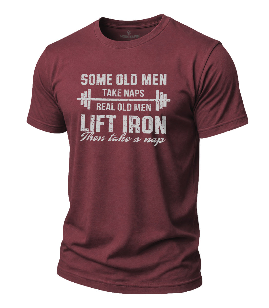 Lift Iron Then Take A Nap Cotton T-Shirt