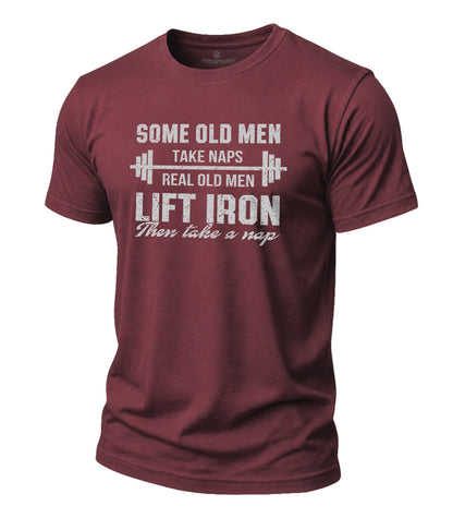 Lift Iron Then Take A Nap Cotton T-Shirt
