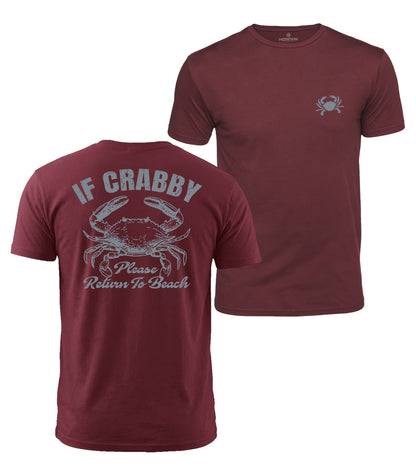 If Crabby Return To Beach Cotton T-Shirt