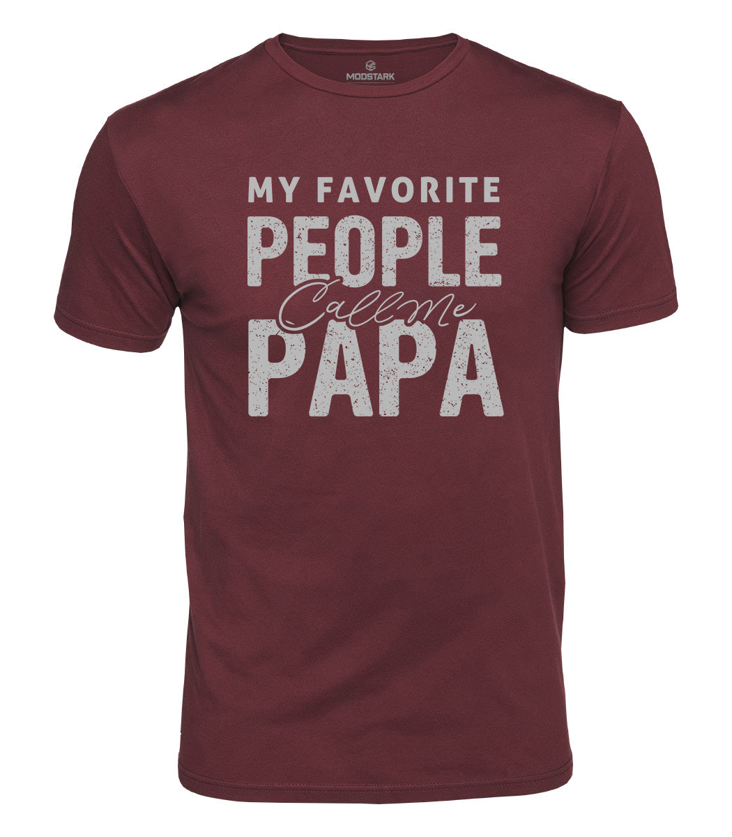 Favorite People Call Me Papa Cotton T-Shirt