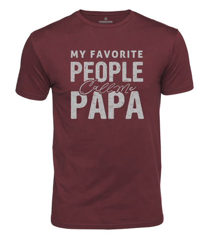 Favorite People Call Me Papa Cotton T-Shirt