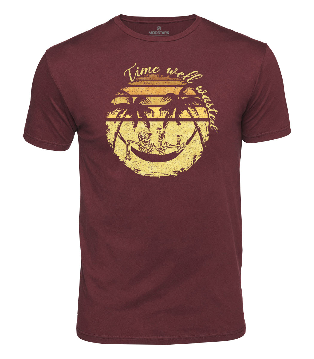 Time Well Wasted Vacation Cotton T-Shirt