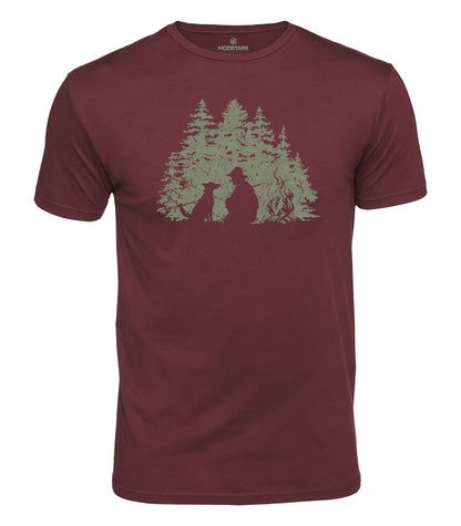 Camping With My Dog Cotton T-Shirt