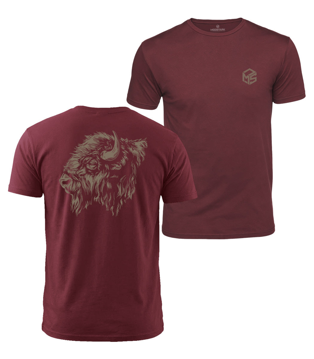 Bison Head Cotton T-Shirt