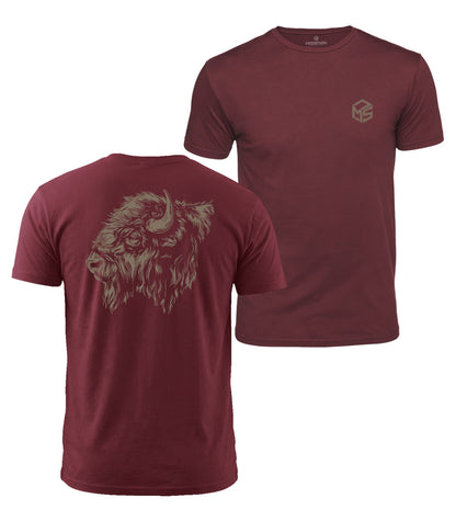 Bison Head Cotton T-Shirt