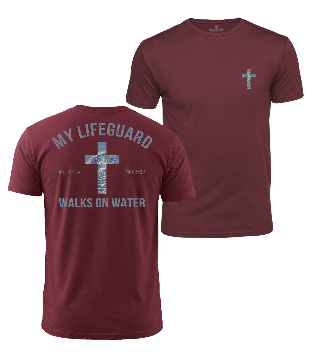 Walks On Water Faith Cotton T-Shirt