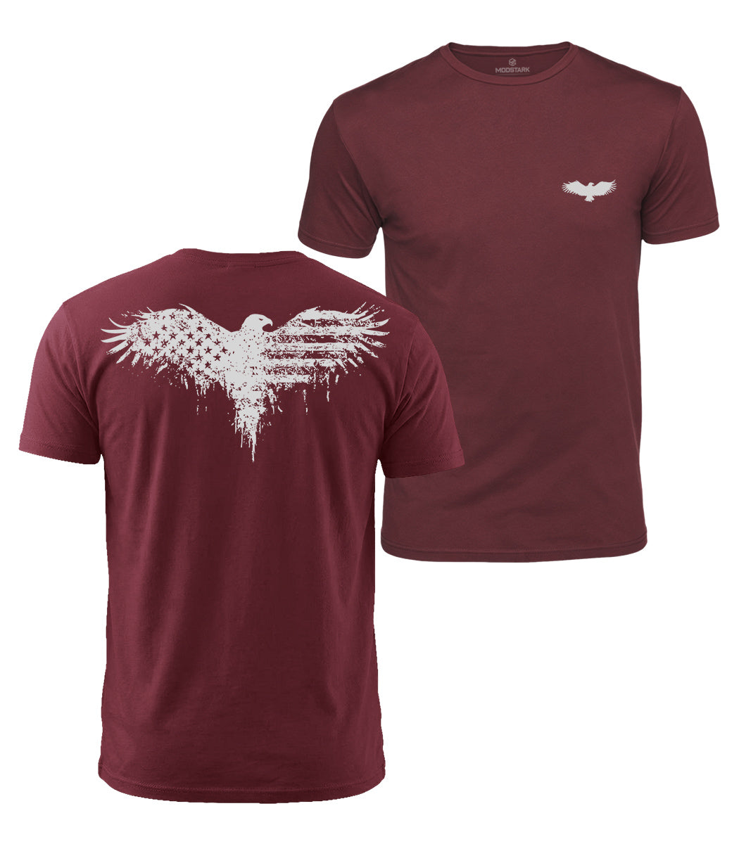 Patriotic Eagle Cotton T-Shirt