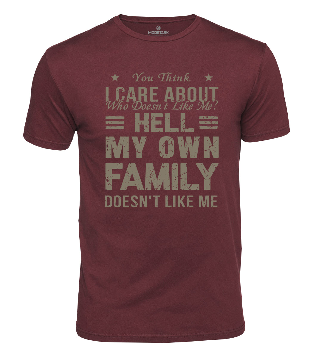 Sarcastic Family Humor Cotton T-Shirt