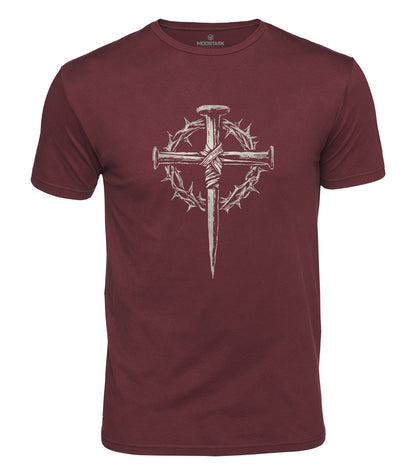 Three Nails Cross Cotton T-Shirt