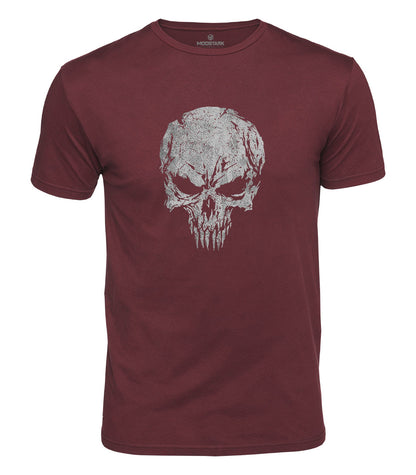 Battle Worn Skull Cotton T-Shirt