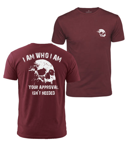 I Am Who I Am Skull Cotton T-Shirt