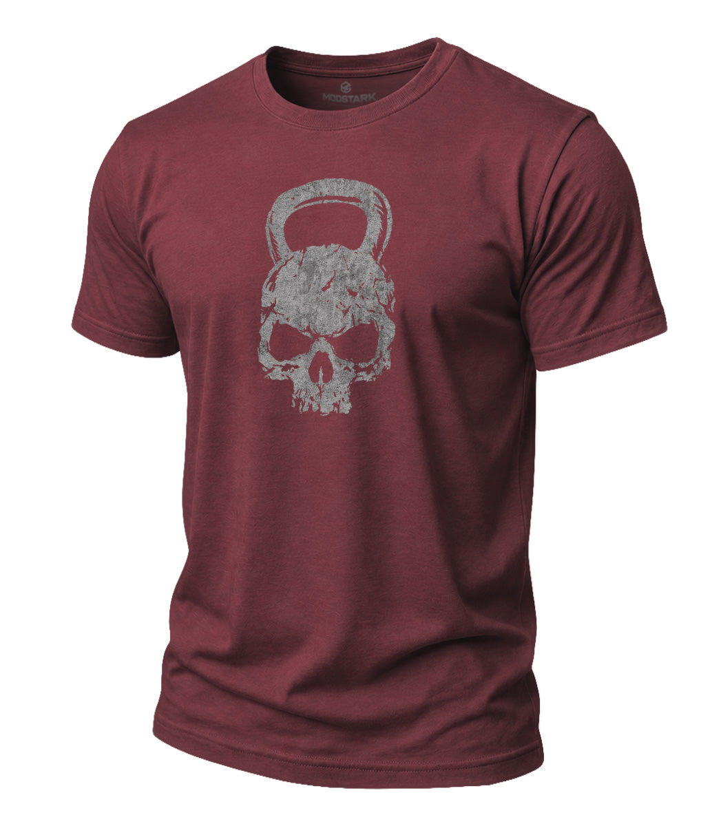 Kettlebell Skull Cotton T-Shirt