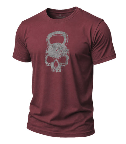 Kettlebell Skull Cotton T-Shirt