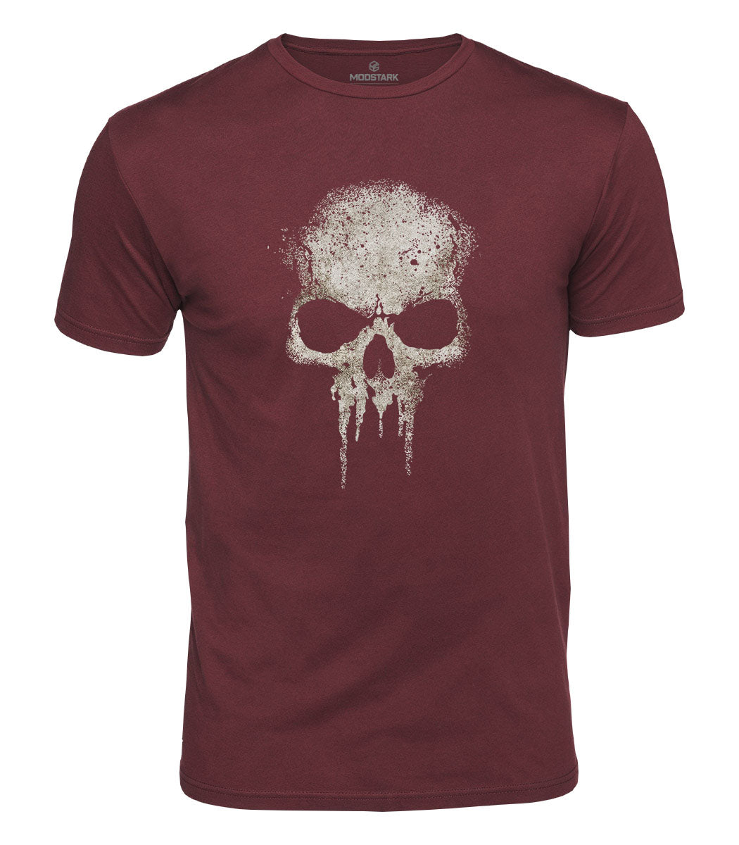 Dripping Skull Cotton T-Shirt