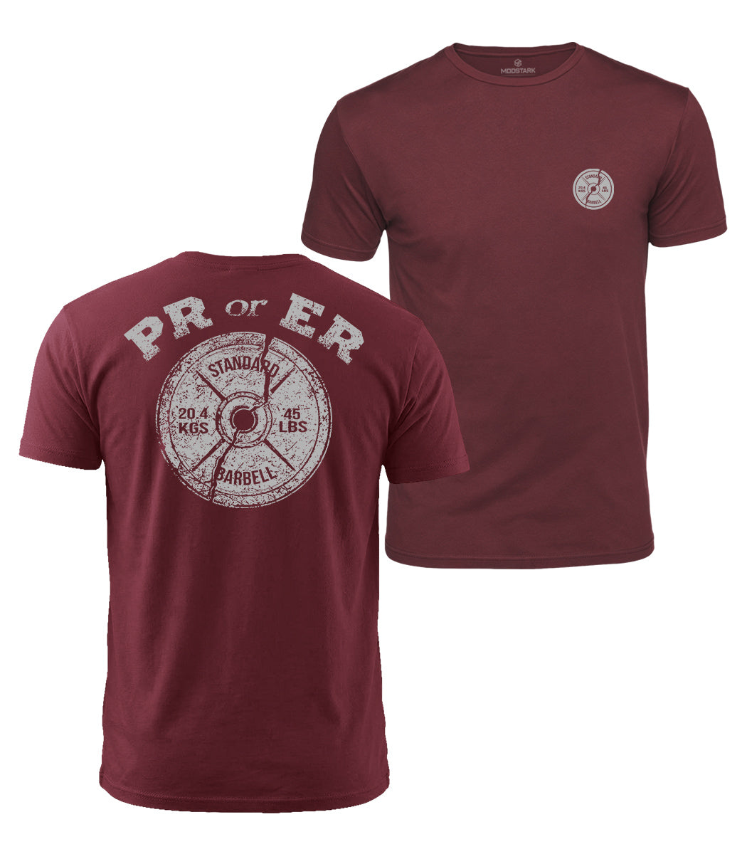 PR Or ER Barbell Cotton T-Shirt