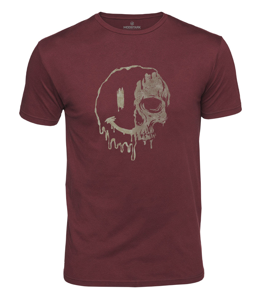 Melting Skull Smile Cotton T-Shirt