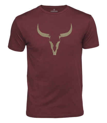 Minimalist Bull Skull Cotton T-Shirt
