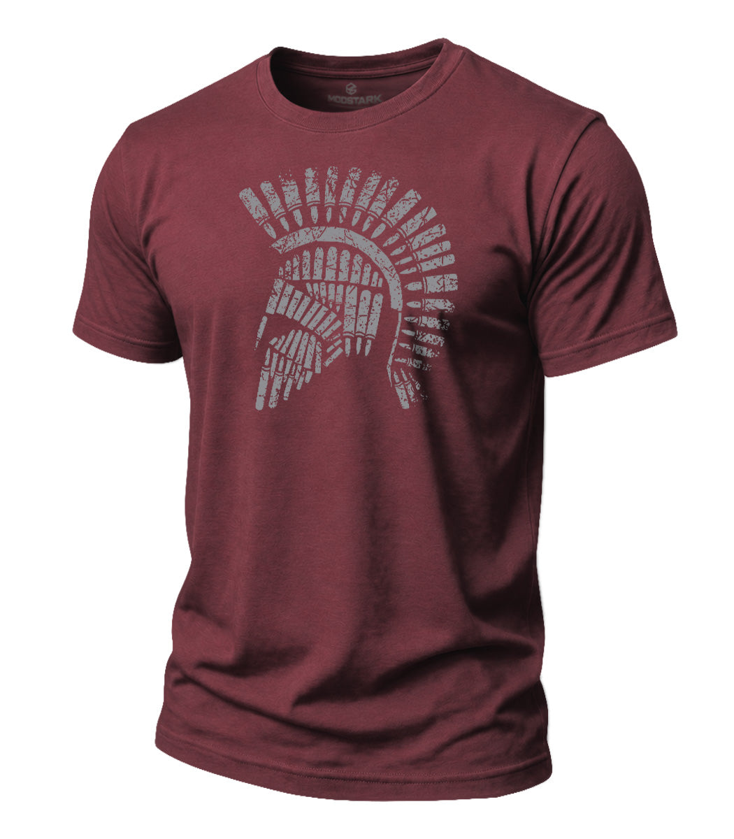 Rugged Spartan Helmet Cotton T-Shirt