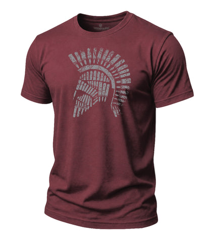 Rugged Spartan Helmet Cotton T-Shirt