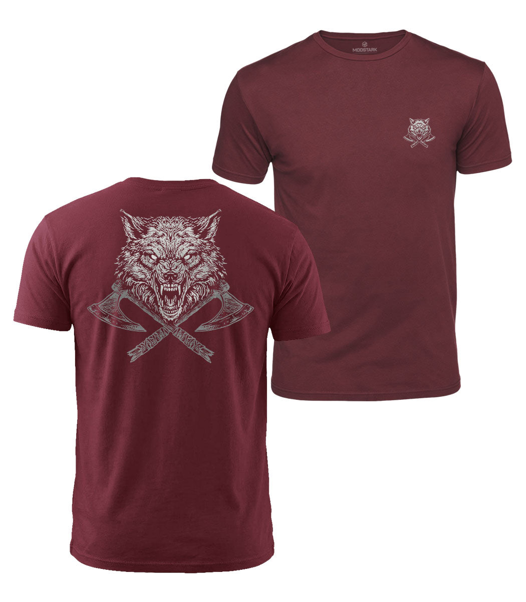 Warrior Wolf Cotton T-Shirt