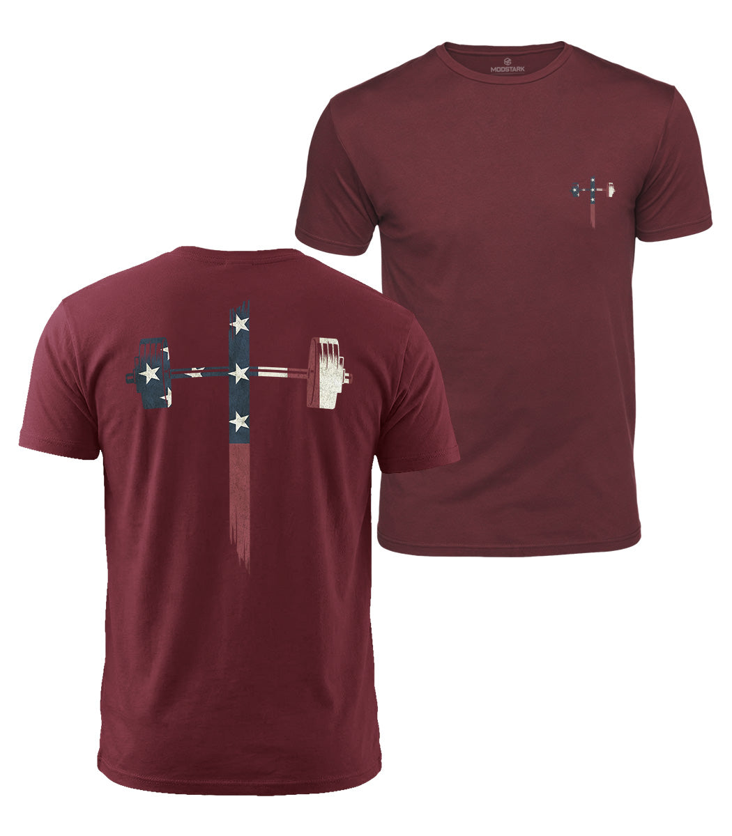 USA Barbell Cross Cotton T-Shirt