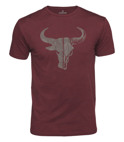 Vintage Bull Skull Cotton T-Shirt