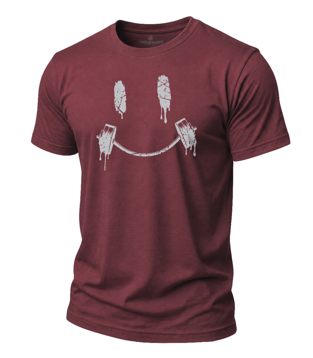 Smile Barbell Cotton T-Shirt