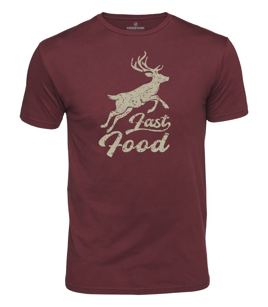 Fast Food Deer Cotton T-Shirt