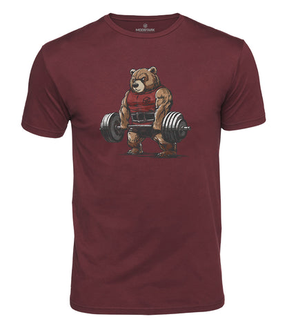 Deadlift Bear Cotton T-Shirt