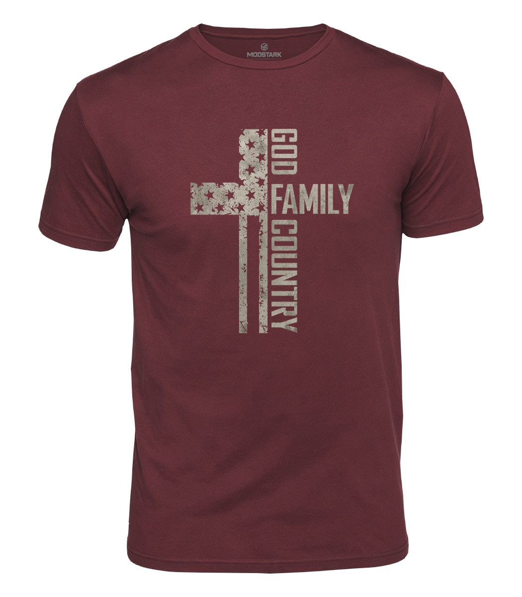 God Family Country Cotton T-Shirt