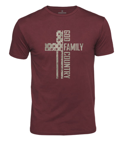God Family Country Cotton T-Shirt