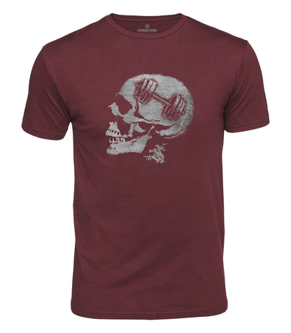 Skull Dumbbell Cotton T-Shirt