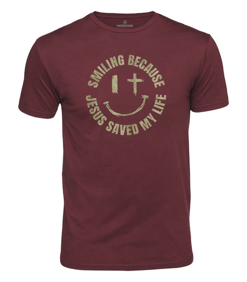 Jesus Saved My Life Cotton T-Shirt