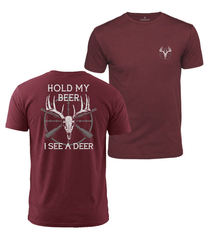 Funny Deer Hunting Cotton T-Shirt