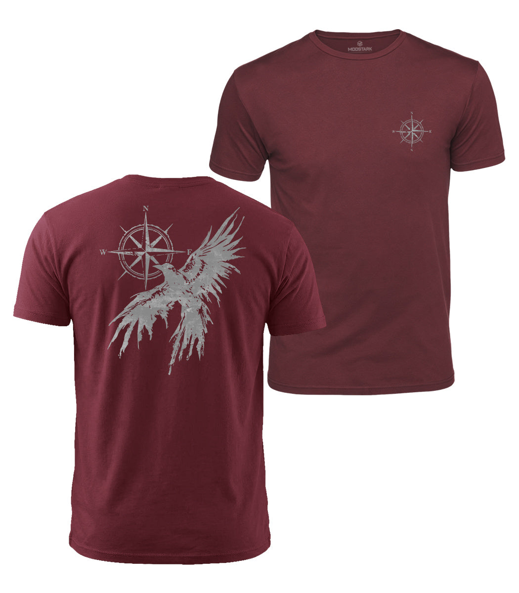 Raven Compass Cotton T-Shirt