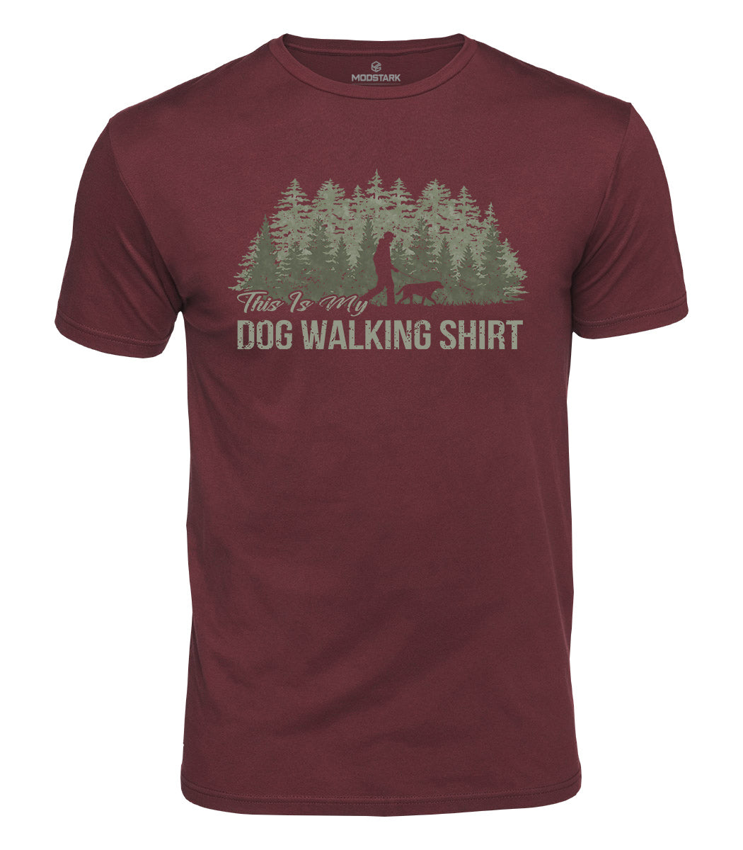 Dog Walking Cotton T-Shirt