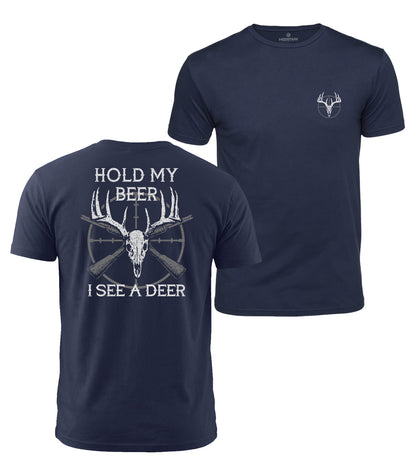Funny Deer Hunting Cotton T-Shirt