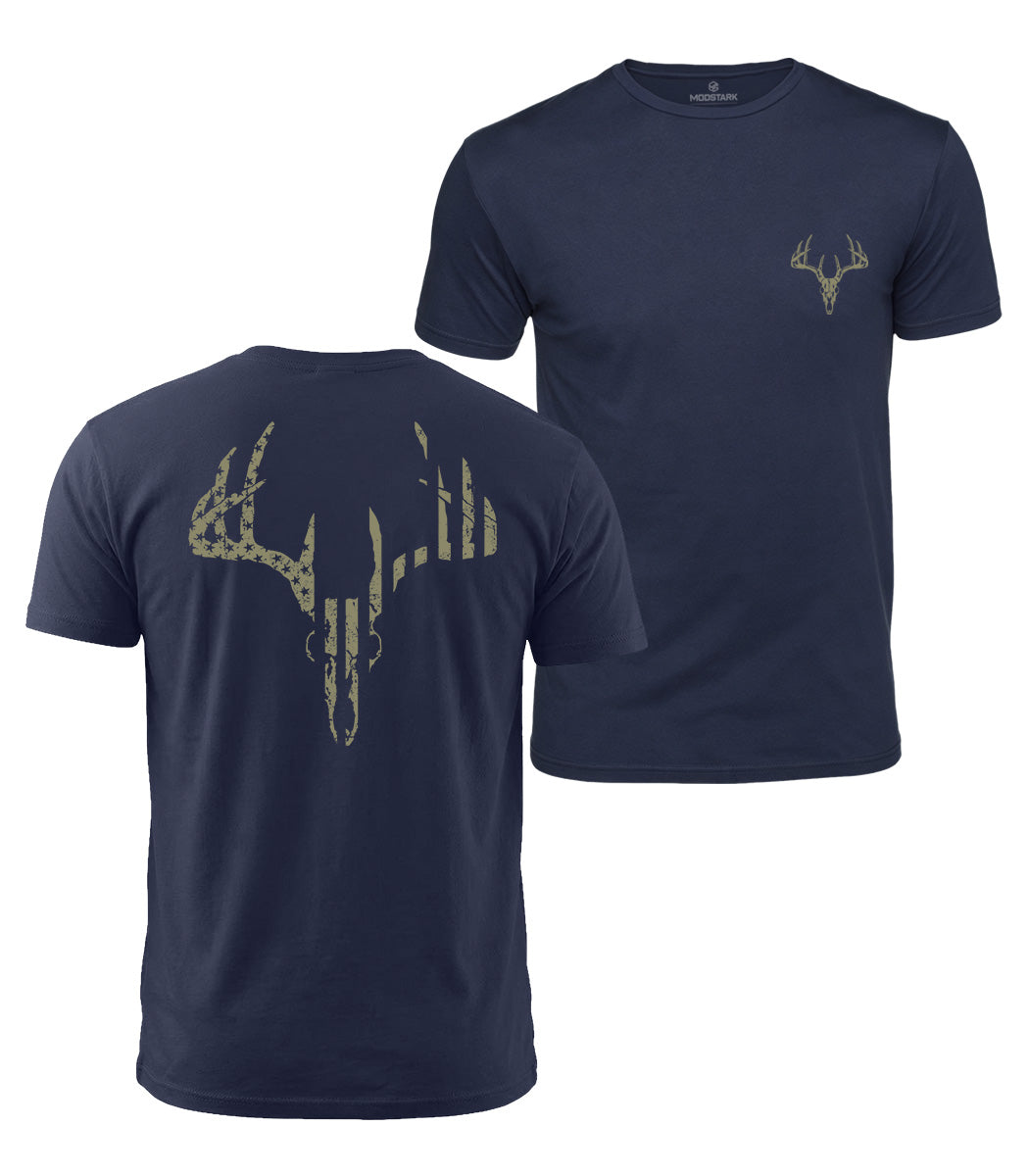 Deer Skull Cotton T-Shirt