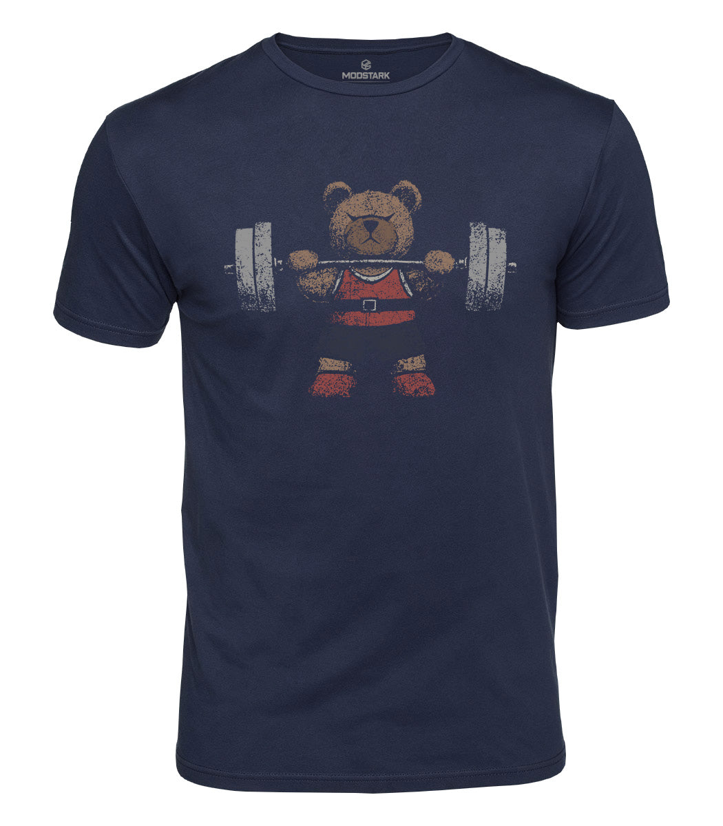Lifting Bear Cotton T-Shirt