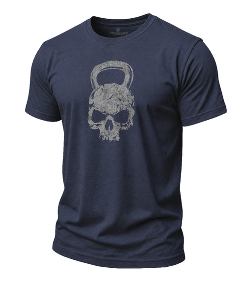 Kettlebell Skull Cotton T-Shirt