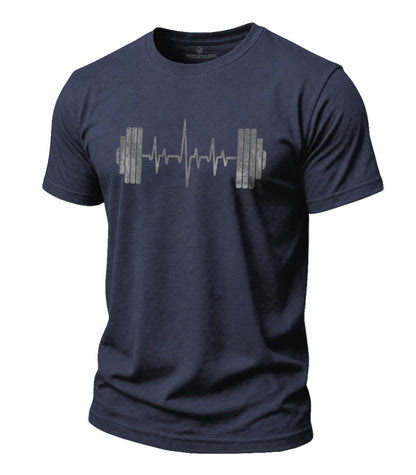 Barbell Heartbeat Cotton T-Shirt
