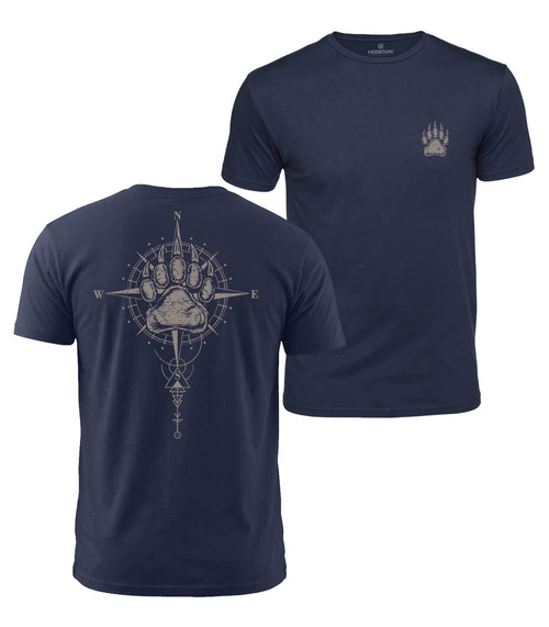 Bear Paw Compass Cotton T-Shirt
