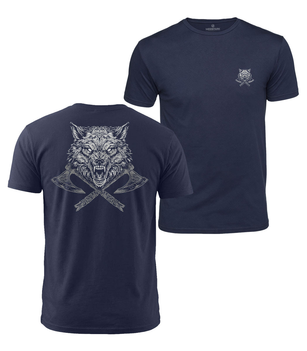 Warrior Wolf Cotton T-Shirt