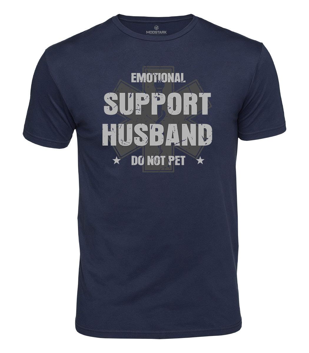 Emotional Support Husband Cotton T-Shirt