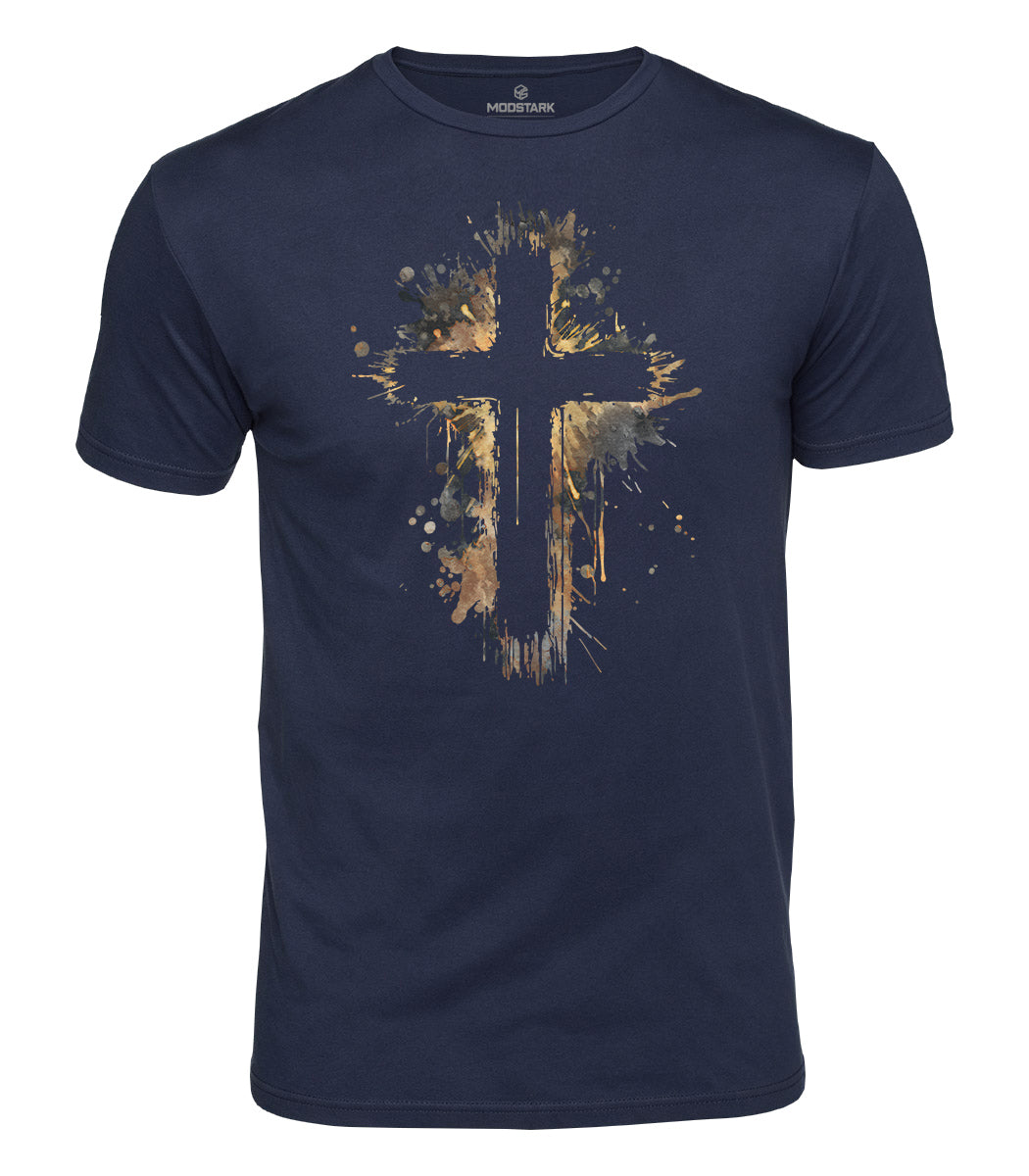 Painted Cross Cotton T-Shirt